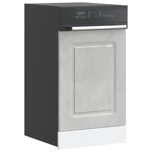 QINXIXINAIXI Geschirrspülerblende Kalmar Betongrau Ofenunterschrank mit Stauraum, verstellbaren Füßen und platzsparendem Design 45x1,5x67cm Holzwerkstoff QINXIXINAIXI Geschirrspülerblende Kalmar Betongrau Ofenunterschrank mit Stauraum, verstellbaren Füßen und platzsparendem Design 45x1,5x67cm Holzwerkstoff von QINXIXINAIXI