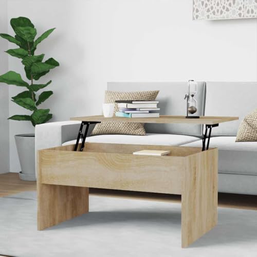 QINXIXINAIXI Höhenverstellbarer Couchtisch mit Stauraum – Multifunktionaler Esstisch aus Holzwerkstoff für Wohnzimmer QINXIXINAIXI Höhenverstellbarer Couchtisch mit Stauraum – Multifunktionaler Esstisch aus Holzwerkstoff für Wohnzimmer von QINXIXINAIXI