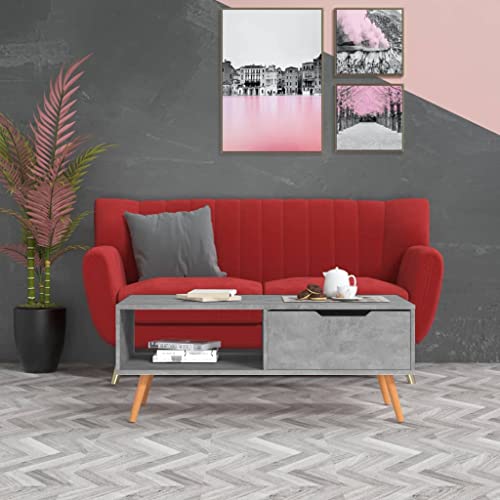 QINXIXINAIXI Holz Couchtisch Wohnzimmer Tisch: Robuster Beistelltisch mit Stauraum, Langlebig und Vielseitig für Ihr Zuhause von QINXIXINAIXI