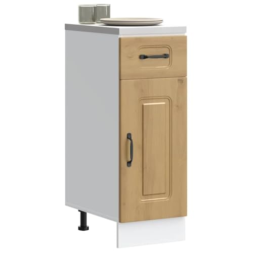 QINXIXINAIXI Küchenunterschrank Kalmar Artisan-Eiche Holzwerkstoff Ofenunterschrank mit Stauraum, verstellbaren Füßen und platzsparendem Design QINXIXINAIXI Küchenunterschrank Kalmar Artisan-Eiche Holzwerkstoff Ofenunterschrank mit Stauraum, verstellbaren Füßen und platzsparendem Design von QINXIXINAIXI