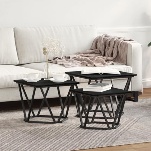 QINXIXINAIXI Moderner Couchtisch aus Eiche mit geometrischem Design - Stapelbarer Wohnzimmertisch für Dekoration und Getränke QINXIXINAIXI Moderner Couchtisch aus Eiche mit geometrischem Design - Stapelbarer Wohnzimmertisch für Dekoration und Getränke von QINXIXINAIXI