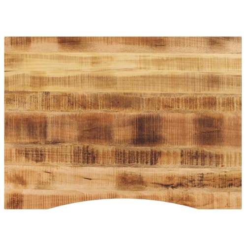 QINXIXINAIXI Schreibtischplatte mit Aussparung 100x80x2,5cm Massivholz Mango Wohnzimmertischplatte Rustikale Tischplatte Echtholzplatte für Schreibtisch Arbeitsplatte von QINXIXINAIXI