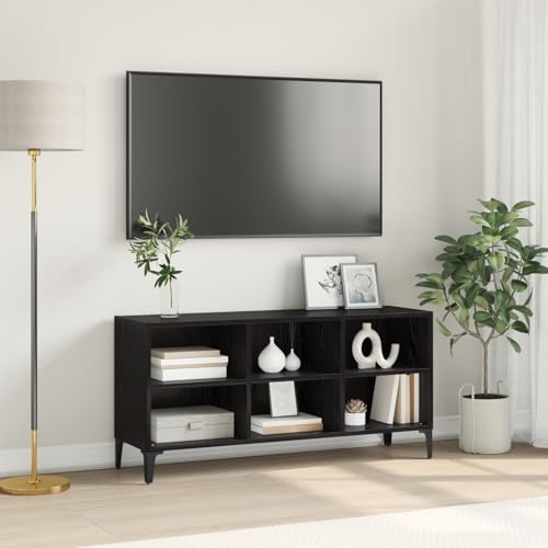 QINXIXINAIXI Schwarzer Eichen TV Stand Schwarze Eiche Spanplatte Standard tv Board Fernseher Tisch Sideboard Wohnzimmer lowboard von QINXIXINAIXI