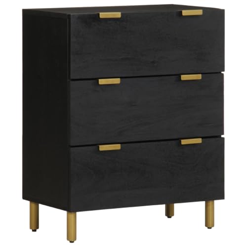 QINXIXINAIXI Sideboard aus Holzwerkstoff mit Metallfüßen, Stauraum Kommode für Küche Bad Schlafzimmer von QINXIXINAIXI