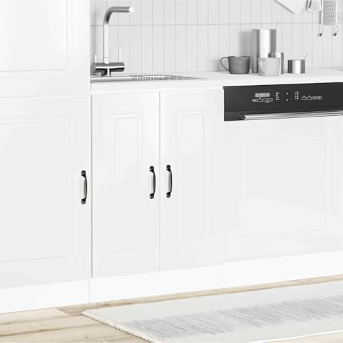 QINXIXINAIXI Spülenunterschrank Kalmar Hochglanz-Weiß Ofenunterschrank mit Stauraum, verstellbaren Füßen und platzsparendem Design 60x46x81,5 cm QINXIXINAIXI Spülenunterschrank Kalmar Hochglanz-Weiß Ofenunterschrank mit Stauraum, verstellbaren Füßen und platzsparendem Design 60x46x81,5 cm von QINXIXINAIXI