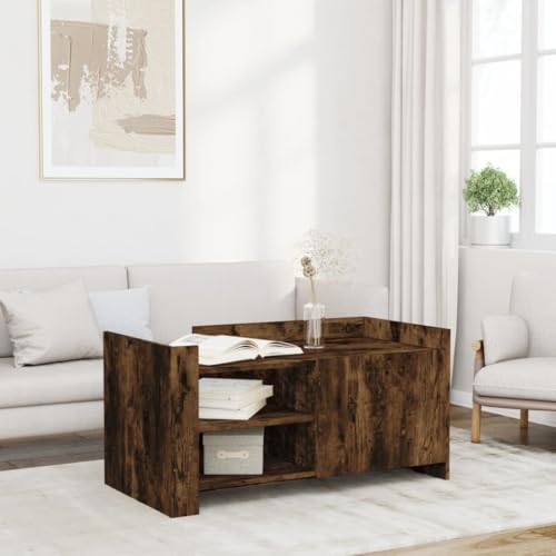 QINXIXINAIXI Stilvoller Couchtisch aus Holzwerkstoff mit Stauraum, Stabiler Tischplatte und praktischer Tür für Wohnzimmer QINXIXINAIXI Stilvoller Couchtisch aus Holzwerkstoff mit Stauraum, Stabiler Tischplatte und praktischer Tür für Wohnzimmer von QINXIXINAIXI