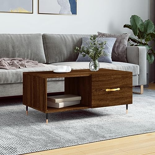 QINXIXINAIXI Stilvoller Couchtisch mit Stauraum und Eisenbeinen - Langlebiger Holzwerkstoff, stabile Tischplatte und praktische Tür für Wohnzimmer QINXIXINAIXI Stilvoller Couchtisch mit Stauraum und Eisenbeinen - Langlebiger Holzwerkstoff, stabile Tischplatte und praktische Tür für Wohnzimmer von QINXIXINAIXI