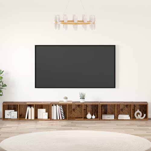QINXIXINAIXI TV-Schränk 3 pcs Altholz tv unterschrank Fernseher kommode tv Bank Couchtisch 37 x 35 x 107.5 cm Ingenieuholz QINXIXINAIXI TV-Schränk 3 pcs Altholz tv unterschrank Fernseher kommode tv Bank Couchtisch 37 x 35 x 107.5 cm Ingenieuholz von QINXIXINAIXI