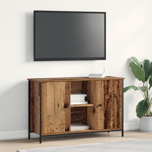 QINXIXINAIXI TV-Schrank Artisan Eiche kommode Fernseher Tisch Konsolentisch mit Schubladen tv Bank 101x35x65 cm Holzwerkstoff und Stahl QINXIXINAIXI TV-Schrank Artisan Eiche kommode Fernseher Tisch Konsolentisch mit Schubladen tv Bank 101x35x65 cm Holzwerkstoff und Stahl von QINXIXINAIXI