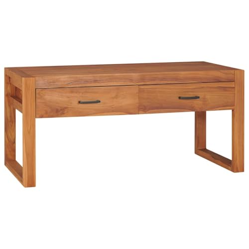 QINXIXINAIXI TV-Schrank Fernsehtisch tv Bank Couchtisch Fernseher Tisch 100x40x45 cm Teakholz von QINXIXINAIXI
