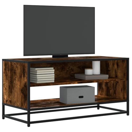 QINXIXINAIXI TV-Schrank Räuchereiche tv unterschrank tv möbel Konsolentisch mit Schubladen Fernsehschrank 91x40x46 cm Holzwerkstoff und Metall QINXIXINAIXI TV-Schrank Räuchereiche tv unterschrank tv möbel Konsolentisch mit Schubladen Fernsehschrank 91x40x46 cm Holzwerkstoff und Metall von QINXIXINAIXI