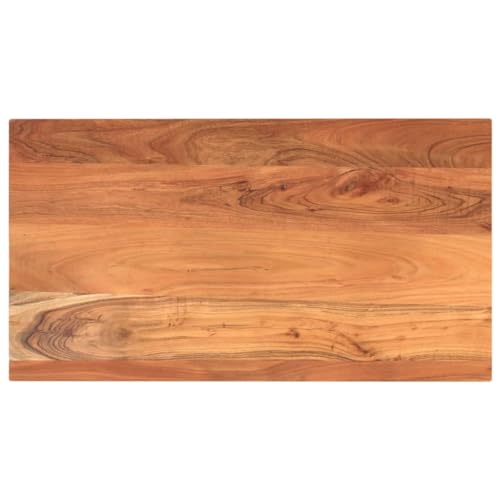 QINXIXINAIXI Tischplatte 100x50x3,8 cm Rechteckig Massivholz Akazie Holzplatte für Möbelbau Massivholzplatte Naturholztafel für Esstisch Küche QINXIXINAIXI Tischplatte 100x50x3,8 cm Rechteckig Massivholz Akazie Holzplatte für Möbelbau Massivholzplatte Naturholztafel für Esstisch Küche von QINXIXINAIXI