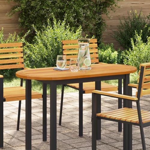 QINXIXINAIXI Tischplatte 110x55x2,2 cm Oval Massivholz Akazie Massivholzplatte Holzplatte für Möbelbau DIY Holzprojekte für Schreibtisch Küche von QINXIXINAIXI