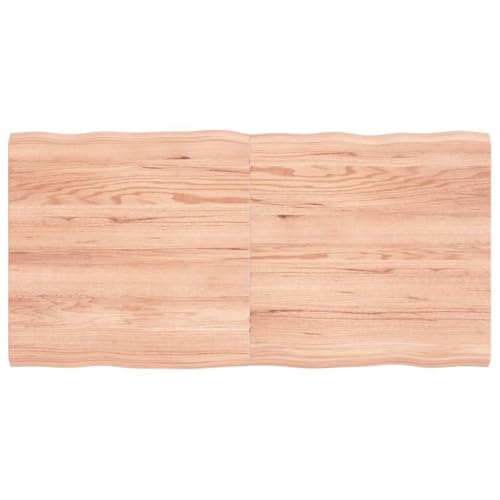 QINXIXINAIXI Tischplatte 120x60x(2-4) cm Massivholz Behandelt Baumkante Esstischplatte Holz DIY Holzprojekte DIY Möbelbau für Küche Arbeitsplatte von QINXIXINAIXI