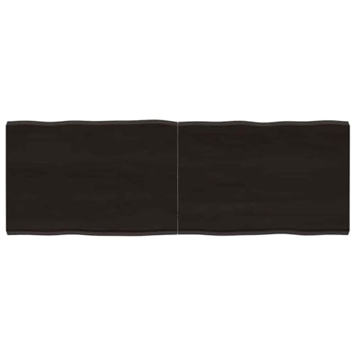 QINXIXINAIXI Tischplatte 140x50x(2-4) cm Massivholz Behandelt Baumkante Rustikale Tischplatte Holztafel Esstischplatte aus Holz für Esstisch Schreibtisch von QINXIXINAIXI