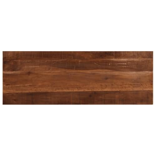 QINXIXINAIXI Tischplatte 140x60x2,5 cm Rechteckig Altholz Massiv Bauholzplatte Esstischplatte aus Holz Küchentischplatte für Schreibtisch Esstisch von QINXIXINAIXI