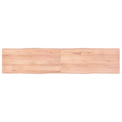 QINXIXINAIXI Tischplatte 180x40x(2-4) cm Massivholz Behandelt Baumkante Bauholzplatte Esstischplatte aus Holz DIY Möbelbau für Esstisch Küche von QINXIXINAIXI