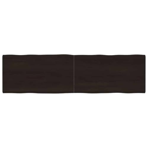 QINXIXINAIXI Tischplatte 180x50x(2-4) cm Massivholz Behandelt Baumkante Esstischplatte Holz Massivholzplatte Naturholztafel für Arbeitsplatte Esstisch von QINXIXINAIXI
