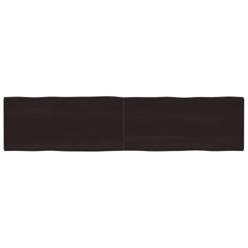 QINXIXINAIXI Tischplatte 220x50x(2-4) cm Massivholz Behandelt Baumkante Holzplatte für Möbelbau Esstischplatte aus Holz Massivholzplatte für Arbeitsplatte Schreibtisch von QINXIXINAIXI