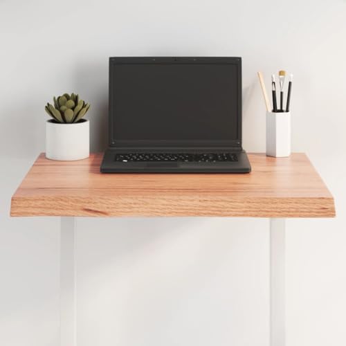 QINXIXINAIXI Tischplatte 60x50x(2-4) cm Massivholz Behandelt Baumkante Naturholztafel Holzplatte für Möbelbau Massivholztafel für Esstisch Wohnzimmer von QINXIXINAIXI
