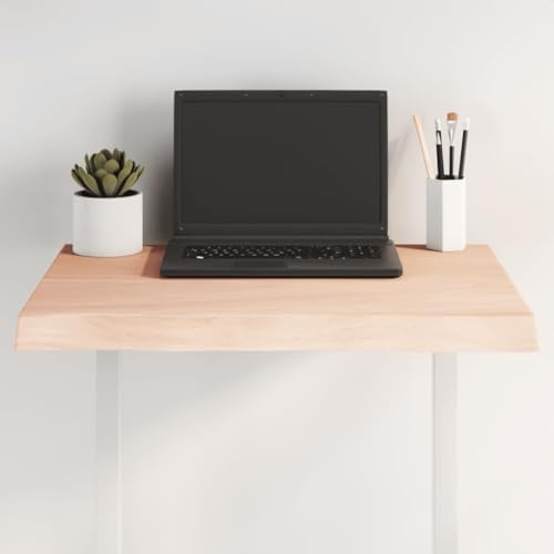 QINXIXINAIXI Tischplatte 60x50x(2-4) cm Massivholz Unbehandelt Baumkante Holzplatte für Möbelbau Esstischplatte Holz Holztafel für Schreibtisch Wohnzimmer von QINXIXINAIXI