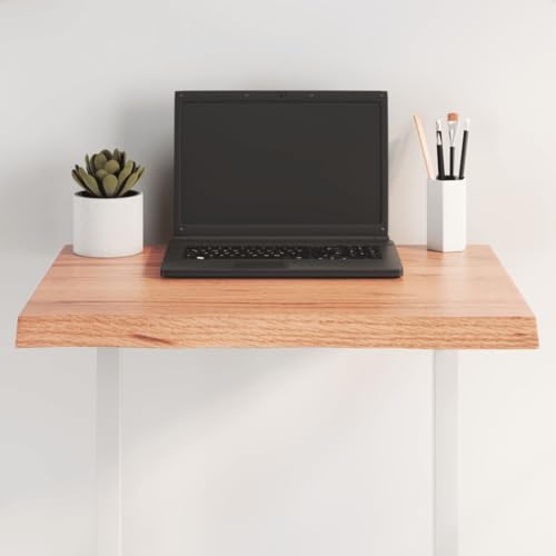 QINXIXINAIXI Tischplatte 60x60x(2-4) cm Massivholz Behandelt Baumkante DIY Holzplatte Holztafel Tischlerplatte für Esstisch Schreibtisch von QINXIXINAIXI