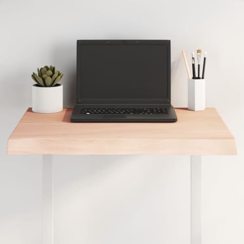 QINXIXINAIXI Tischplatte 60x60x(2-4) cm Massivholz Unbehandelt Baumkante Tischlerplatte Wohnzimmertischplatte Esstischplatte Holz für Arbeitsplatte Schreibtisch von QINXIXINAIXI