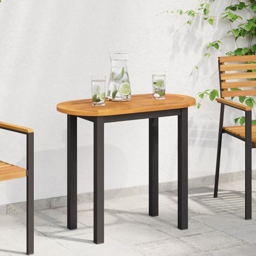 QINXIXINAIXI Tischplatte 80x40x2,2 cm ovale massivholz Akazie Rustikale Tischplatte Tischlerplatte Holzplatte für Möbelbau für Küche Wohnzimmer von QINXIXINAIXI