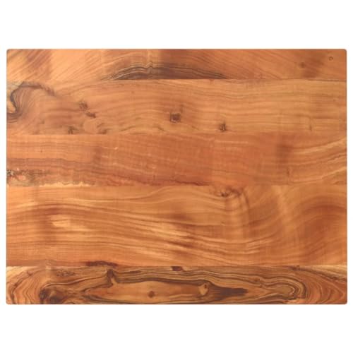 QINXIXINAIXI Tischplatte 80x70x2,5 cm Rechteckig Massivholz Akazie Naturholz Tischplatte Massivholzplatte Holzplatte für Möbelbau für Küche Arbeitsplatte von QINXIXINAIXI