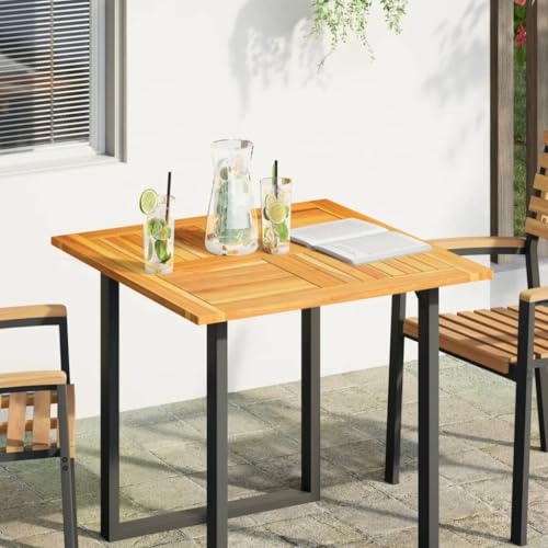 QINXIXINAIXI Tischplatte 80x80x2,2 cm Quadratisch Massivholz Akazie Küchentischplatte Tischlerplatte Esstischplatte aus Holz für Arbeitsplatte Schreibtisch von QINXIXINAIXI