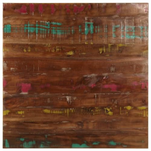 QINXIXINAIXI Tischplatte 80x80x3,8 cm Quadratisch Altholz Massiv Massivholzplatte Naturholz Tischplatte Esstischplatte aus Holz für Arbeitsplatte Esstisch QINXIXINAIXI Tischplatte 80x80x3,8 cm Quadratisch Altholz Massiv Massivholzplatte Naturholz Tischplatte Esstischplatte aus Holz für Arbeitsplatte Esstisch von QINXIXINAIXI