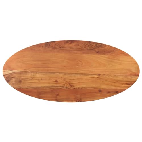 QINXIXINAIXI Tischplatte 90x40x3,8 cm Oval Massivholz Akazie Esstischplatte Holz Rustikale Platte Tischlerplatte für Schreibtisch Esstisch QINXIXINAIXI Tischplatte 90x40x3,8 cm Oval Massivholz Akazie Esstischplatte Holz Rustikale Platte Tischlerplatte für Schreibtisch Esstisch von QINXIXINAIXI