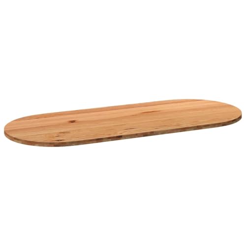 QINXIXINAIXI Tischplatte Hellbraun 240x100x4 cm Massivholz Eiche Oval Holzplatte für Möbelbau Holztischplatte Massivholzplatte für Wohnzimmer Esstisch QINXIXINAIXI Tischplatte Hellbraun 240x100x4 cm Massivholz Eiche Oval Holzplatte für Möbelbau Holztischplatte Massivholzplatte für Wohnzimmer Esstisch von QINXIXINAIXI