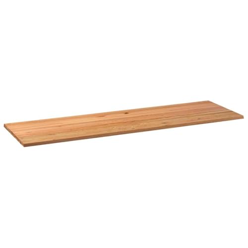 QINXIXINAIXI Tischplatte Hellbraun 320x100x4,2cm Massivholz Eiche Rechteckig Massivholzplatte Holzplatte für Möbelbau Tischlerplatte für Schreibtisch Wohnzimmer von QINXIXINAIXI