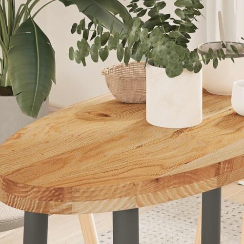 QINXIXINAIXI Tischplatte Hellbraun 80x40x4 cm Massivholz Eiche Oval Tischlerplatte Massivholzplatte Bauholzplatte für Esstisch Arbeitsplatte QINXIXINAIXI Tischplatte Hellbraun 80x40x4 cm Massivholz Eiche Oval Tischlerplatte Massivholzplatte Bauholzplatte für Esstisch Arbeitsplatte von QINXIXINAIXI