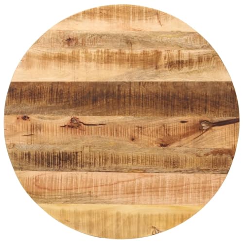 QINXIXINAIXI Tischplatte Ø 90x2,5 cm Rund Raues Massives Mangoholz Echtholzplatte Massivholzplatte Holzplatte für Möbelbau für Küche Wohnzimmer QINXIXINAIXI Tischplatte Ø 90x2,5 cm Rund Raues Massives Mangoholz Echtholzplatte Massivholzplatte Holzplatte für Möbelbau für Küche Wohnzimmer von QINXIXINAIXI