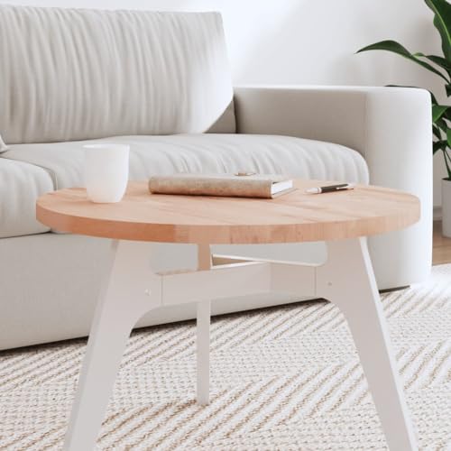 QINXIXINAIXI Tischplatte Ø60x2,5 cm Rund Massivholz Buche Naturholz Tischplatte Holzplatte für Möbelbau Naturholztafel für Küche Esstisch QINXIXINAIXI Tischplatte Ø60x2,5 cm Rund Massivholz Buche Naturholz Tischplatte Holzplatte für Möbelbau Naturholztafel für Küche Esstisch von QINXIXINAIXI
