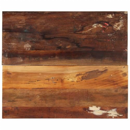 QINXIXINAIXI Tischplatte Rechteckig 60x70 cm 15-16 mm Altholz Massiv DIY Holzplatte Küchentischplatte Rustikale Platte für Esstisch Arbeitsplatte von QINXIXINAIXI