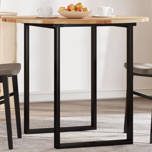 QINXIXINAIXI Tischplatte Rund Ø90x2 cm Massivholz Akazie Holzplatte für Möbelbau Bauholzplatte Rustikale Tischplatte für Esstisch Küche von QINXIXINAIXI