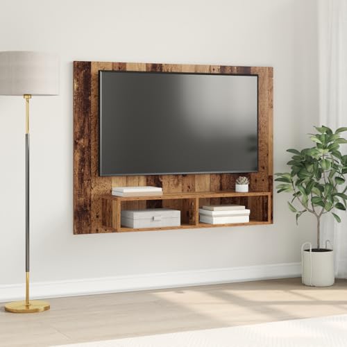 QINXIXINAIXI Wand TV Schrank Altes Holz wohnzimmerschrank Sideboard Wohnzimmer tv Board Sideboard hängend 120 x 23.5 x 90 cm Holzwerkstoff von QINXIXINAIXI