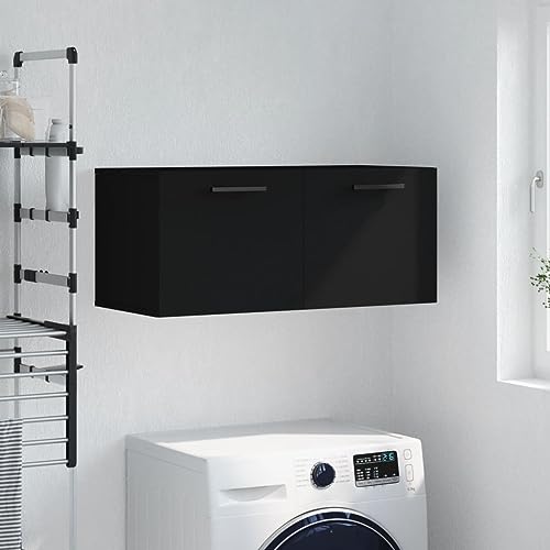 QINXIXINAIXI Wandschrank Hängeschrank mit Stauraum, Deko-Regal aus Holzwerkstoff für Wohnzimmer und Bad von QINXIXINAIXI