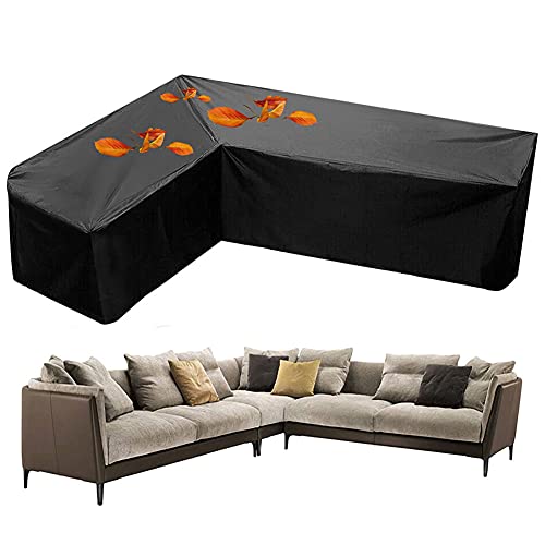QINZC Abdeckung FüR GartenmöBel L-Form Wasserdicht Winddicht SchutzhüLle FüR Lounge Sofa Anti-Uv Staubdicht Sofa Abdeckung VerläNgert Die Lebensdauer Von MöBeln,300x300x98cm QINZC Abdeckung FüR GartenmöBel L-Form Wasserdicht Winddicht SchutzhüLle FüR Lounge Sofa Anti-Uv Staubdicht Sofa Abdeckung VerläNgert Die Lebensdauer Von MöBeln,300x300x98cm von QINZC