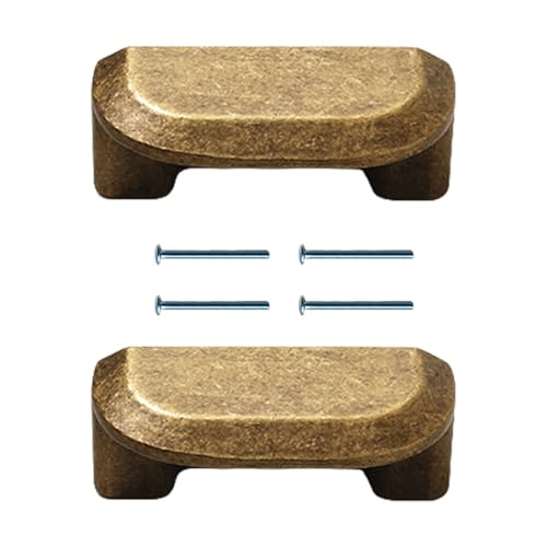QINZITAO Vintage Antik Bronze Schränke Türgriffe Set von 2 Vintage Designs für Heimdekoration und Möbelrenovierungen von QINZITAO