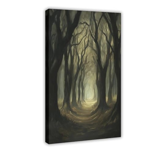 Leinwand-Poster, Motiv: Phantom des Waldes, Wandkunst, Dekordruck, Gemälde für Wohnzimmer, Schlafzimmer, Dekoration, 20 x 30 cm Leinwand-Poster, Motiv: Phantom des Waldes, Wandkunst, Dekordruck, Gemälde für Wohnzimmer, Schlafzimmer, Dekoration, 20 x 30 cm von QIOTBVV