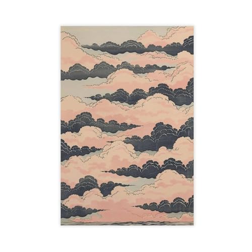 Leinwand-Poster, Motiv: Wolke in Rosa und Blau, Wandkunst, Wandkunst, Bild, Gemälde für Wohnzimmer, Schlafzimmer, Dekoration, 20 x 30 cm Leinwand-Poster, Motiv: Wolke in Rosa und Blau, Wandkunst, Wandkunst, Bild, Gemälde für Wohnzimmer, Schlafzimmer, Dekoration, 20 x 30 cm von QIOTBVV