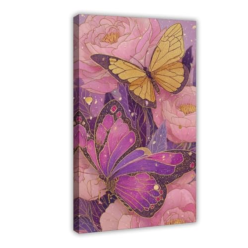 Leinwandposter mit rosa Pfingstrosen, Wandkunst, Dekordruck, Bild für Wohnzimmer, Schlafzimmer, Dekoration, 30 x 45 cm Leinwandposter mit rosa Pfingstrosen, Wandkunst, Dekordruck, Bild für Wohnzimmer, Schlafzimmer, Dekoration, 30 x 45 cm von QIOTBVV