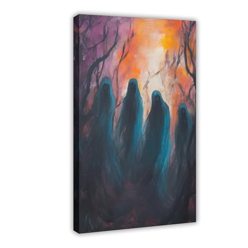 Phantom-Figuren, Leinwand-Poster, Wandkunst, Dekordruck, Bild Gemälde für Wohnzimmer, Schlafzimmer, Dekoration, 50 x 75 cm Phantom-Figuren, Leinwand-Poster, Wandkunst, Dekordruck, Bild Gemälde für Wohnzimmer, Schlafzimmer, Dekoration, 50 x 75 cm von QIOTBVV