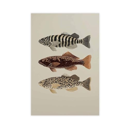 QIOTBVV Kunstdruck auf Leinwand, Motiv: tropische Fische, Schlafzimmer, Dekoration, Landschaft, Büro, Raumdekoration, Geschenk, 30 x 45 cm QIOTBVV Kunstdruck auf Leinwand, Motiv: tropische Fische, Schlafzimmer, Dekoration, Landschaft, Büro, Raumdekoration, Geschenk, 30 x 45 cm von QIOTBVV