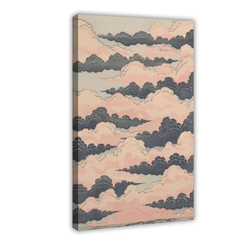 QIOTBVV Leinwand-Poster, Motiv: Wolke in Rosa und Blau, Schlafzimmerdekoration, Landschaft, Büro, Raumdekoration, Geschenk, 20 x 30 cm QIOTBVV Leinwand-Poster, Motiv: Wolke in Rosa und Blau, Schlafzimmerdekoration, Landschaft, Büro, Raumdekoration, Geschenk, 20 x 30 cm von QIOTBVV