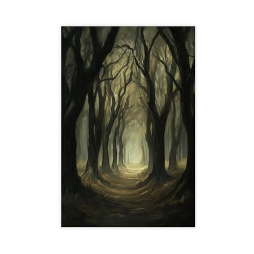 QIOTBVV Leinwandposter "Phantom des Waldes", Schlafzimmerdekoration, Landschaft, Büro, Raumdekoration, Geschenk, 30 x 45 cm QIOTBVV Leinwandposter "Phantom des Waldes", Schlafzimmerdekoration, Landschaft, Büro, Raumdekoration, Geschenk, 30 x 45 cm von QIOTBVV